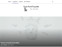 Tablet Screenshot of frontporchrepublic.com